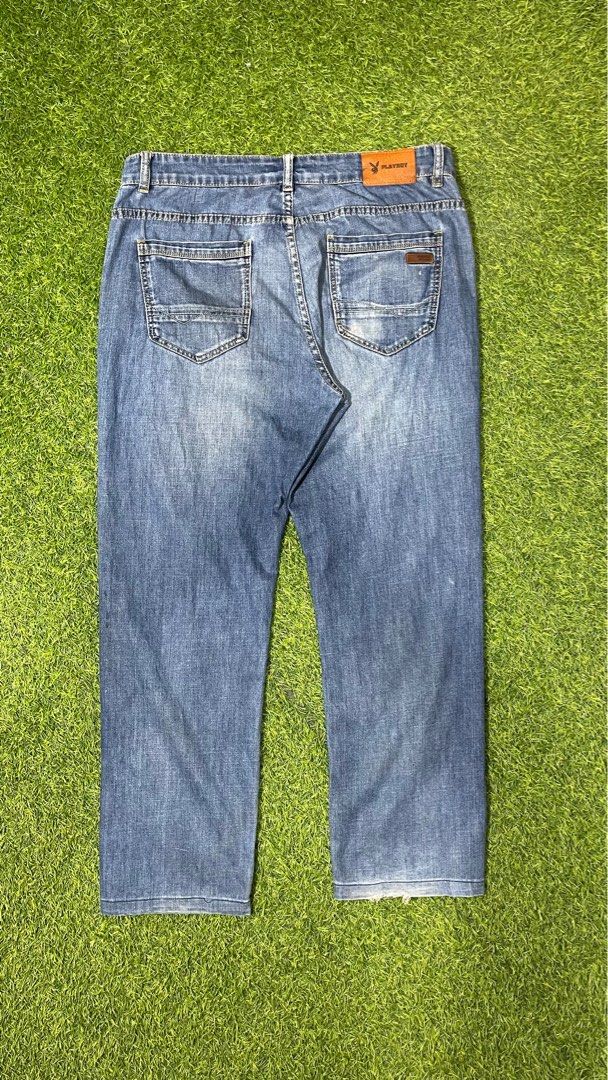 PLAYBOY PANTS (Category: Jeans) located in Villaverde. Submitted by bakatzy_secondhand_garments (Listing ID 1277315452, Image 2). Description: Size inches 36 waistline 40 length 8 leg opening.