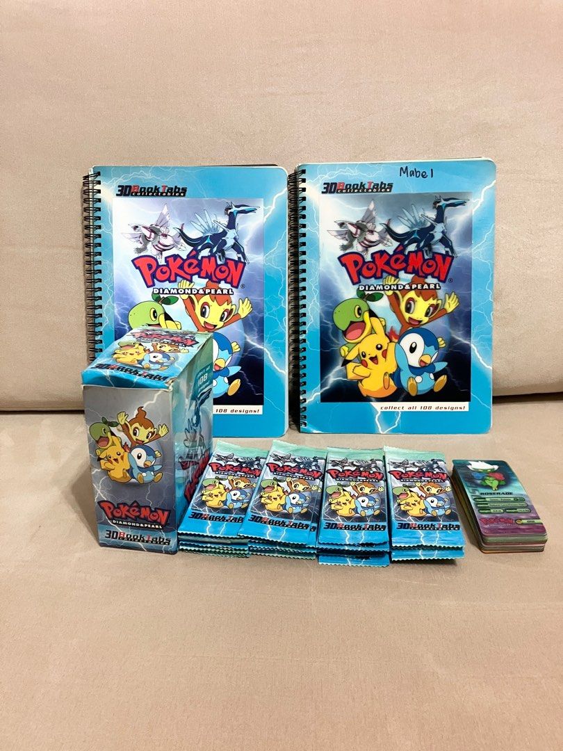 Pokemon Booktabs Diamond & Pearl Book Bookmarks DS 3DS Switch, Hobbies ...