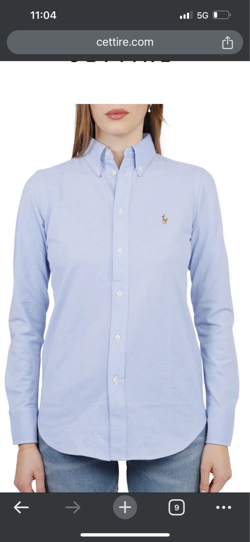 Ralph lauren women's button up online