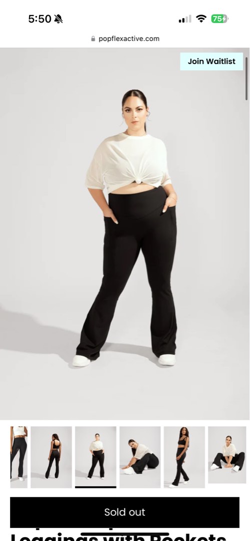 Popflex Supersculpt™ Flared Leggings with Pockets (Soft Touch