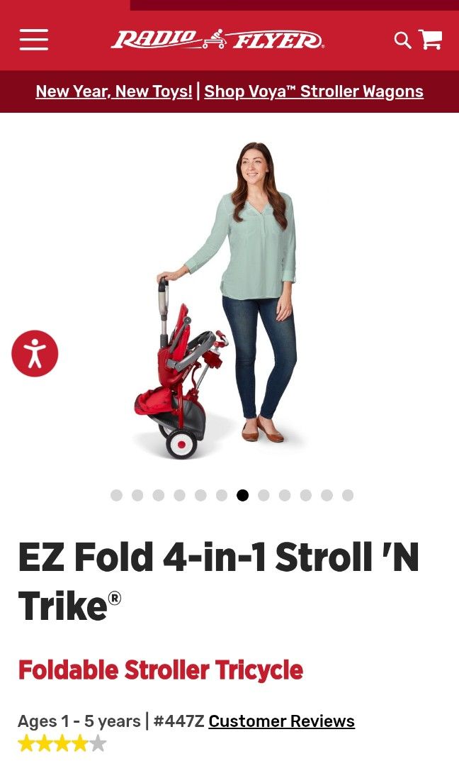 Radio Flyer EZ Fold 4 in 1 Stroll N Trike Babies Kids Going Out Other Babies Going Out Needs on Carousell