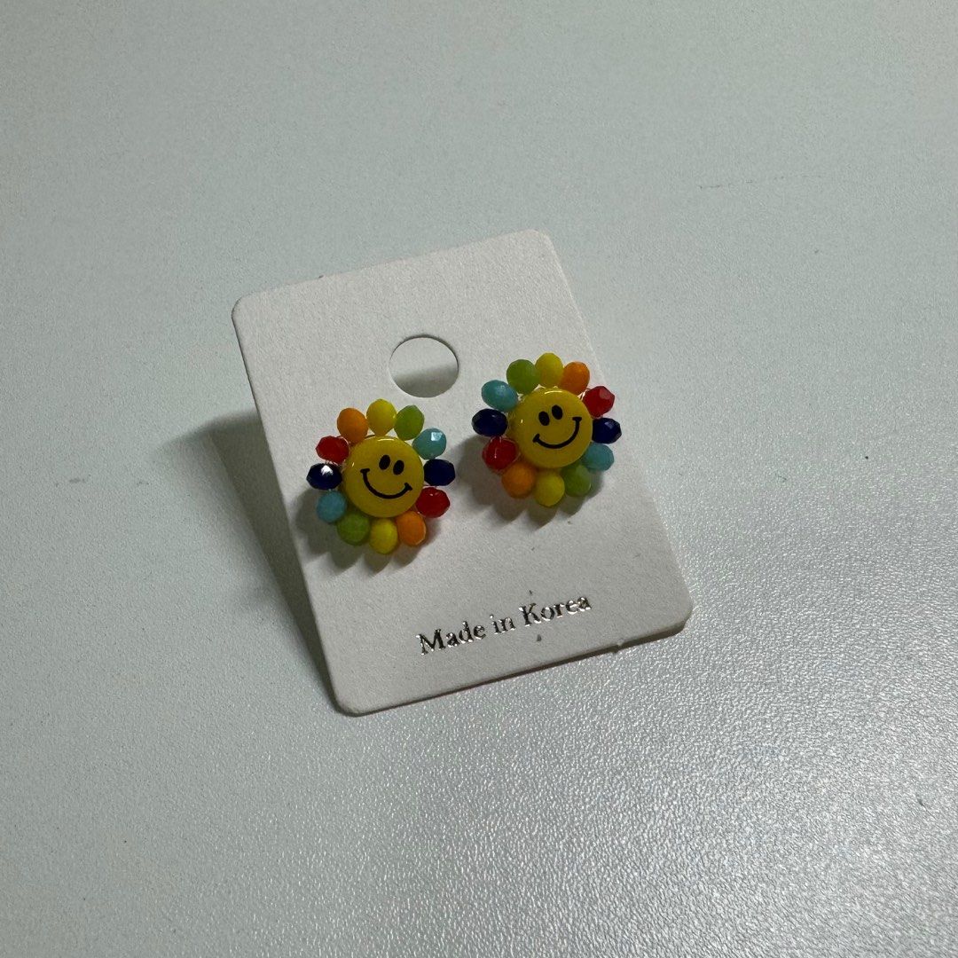 Rainbow flower clearance earrings