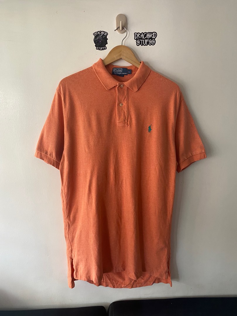 Burnt orange ralph store lauren polo shirt