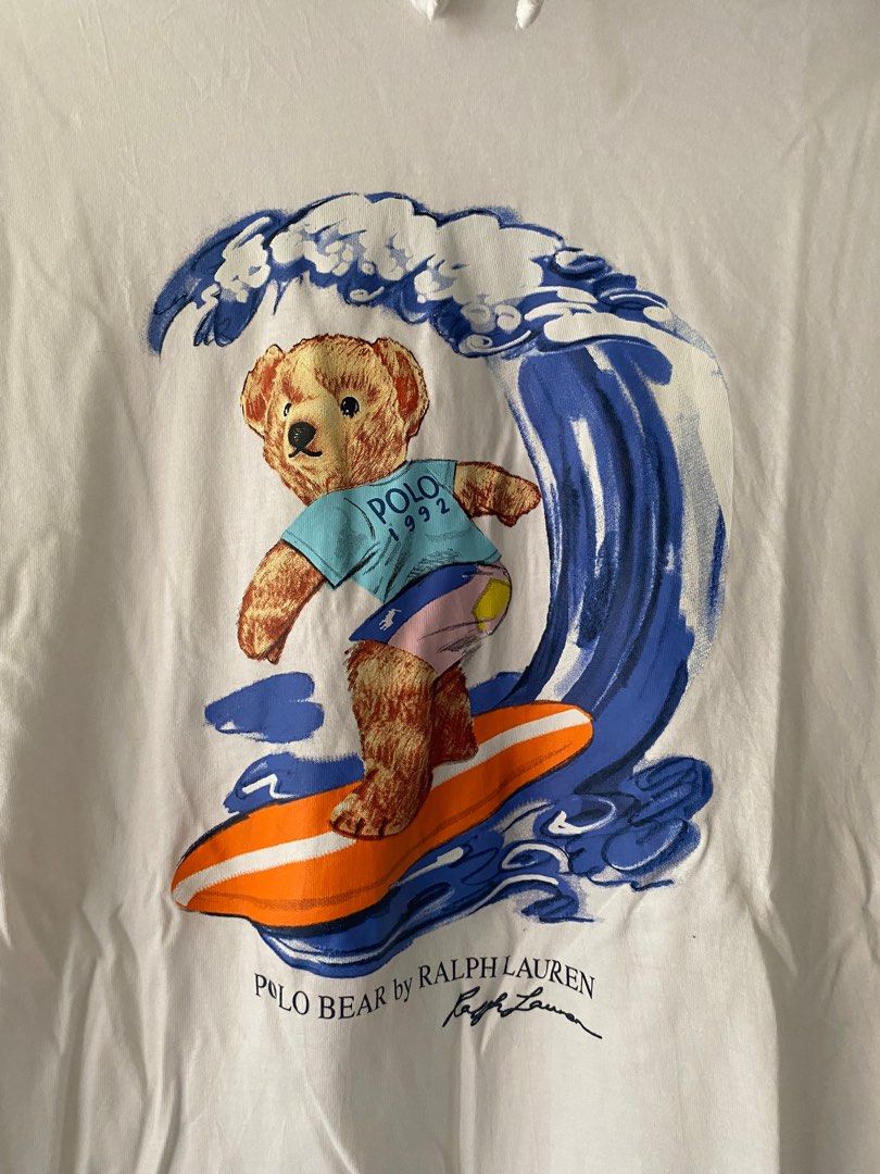 Polo bear online surfing hoodie
