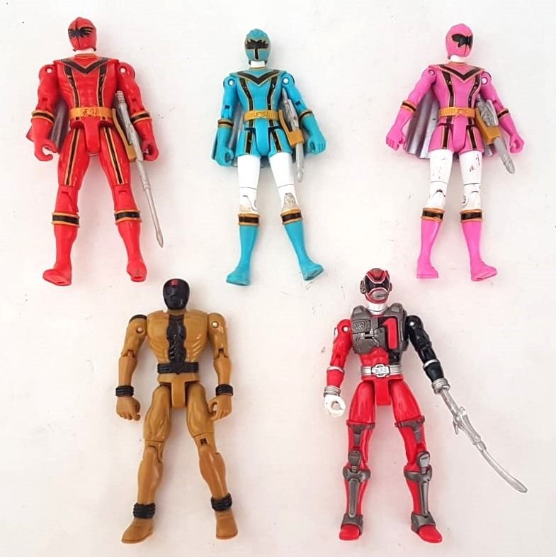 Rare Power Rangers Mystic Force Bandai 2005 Red Blue Pink Ranger SPD Action Figure Gold Krybot Broodwing Evil Alien Red Sound Ranger 5 for 60