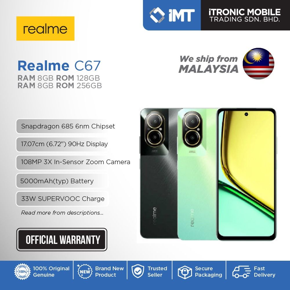 realme C67 Price in Malaysia & Specs - RM665