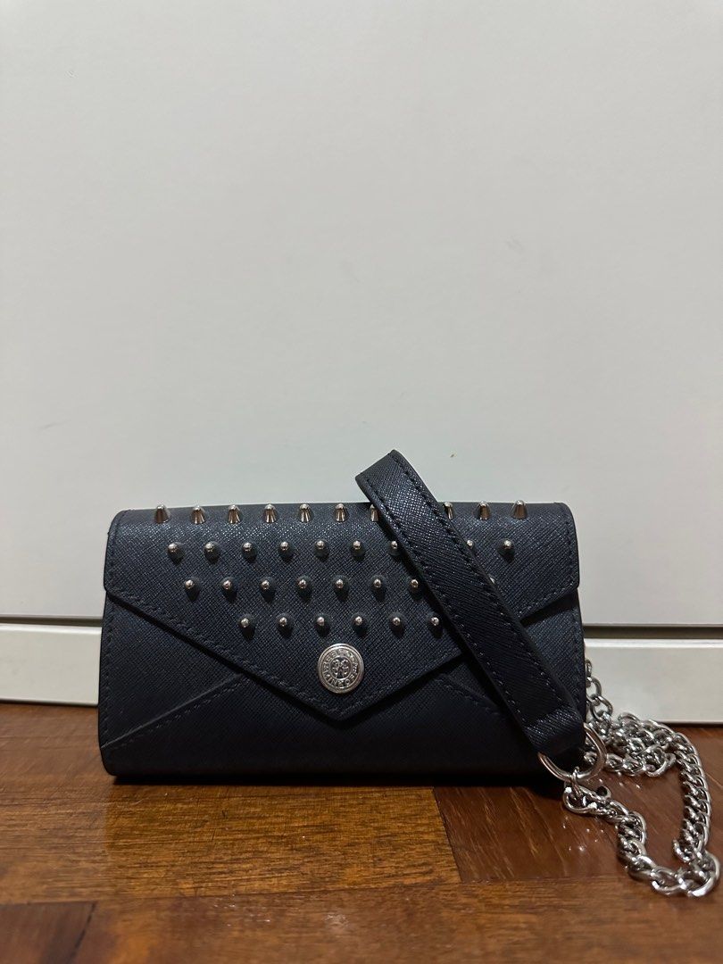 Rebecca minkoff black studded bag cheap
