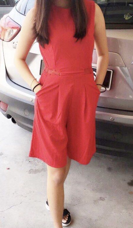 Red Short Jumpsuit Women s Fashion Dresses Sets Jumpsuits on