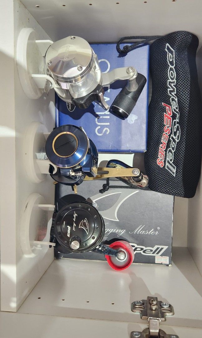 Reels stand, Sports Equipment, Fishing on Carousell