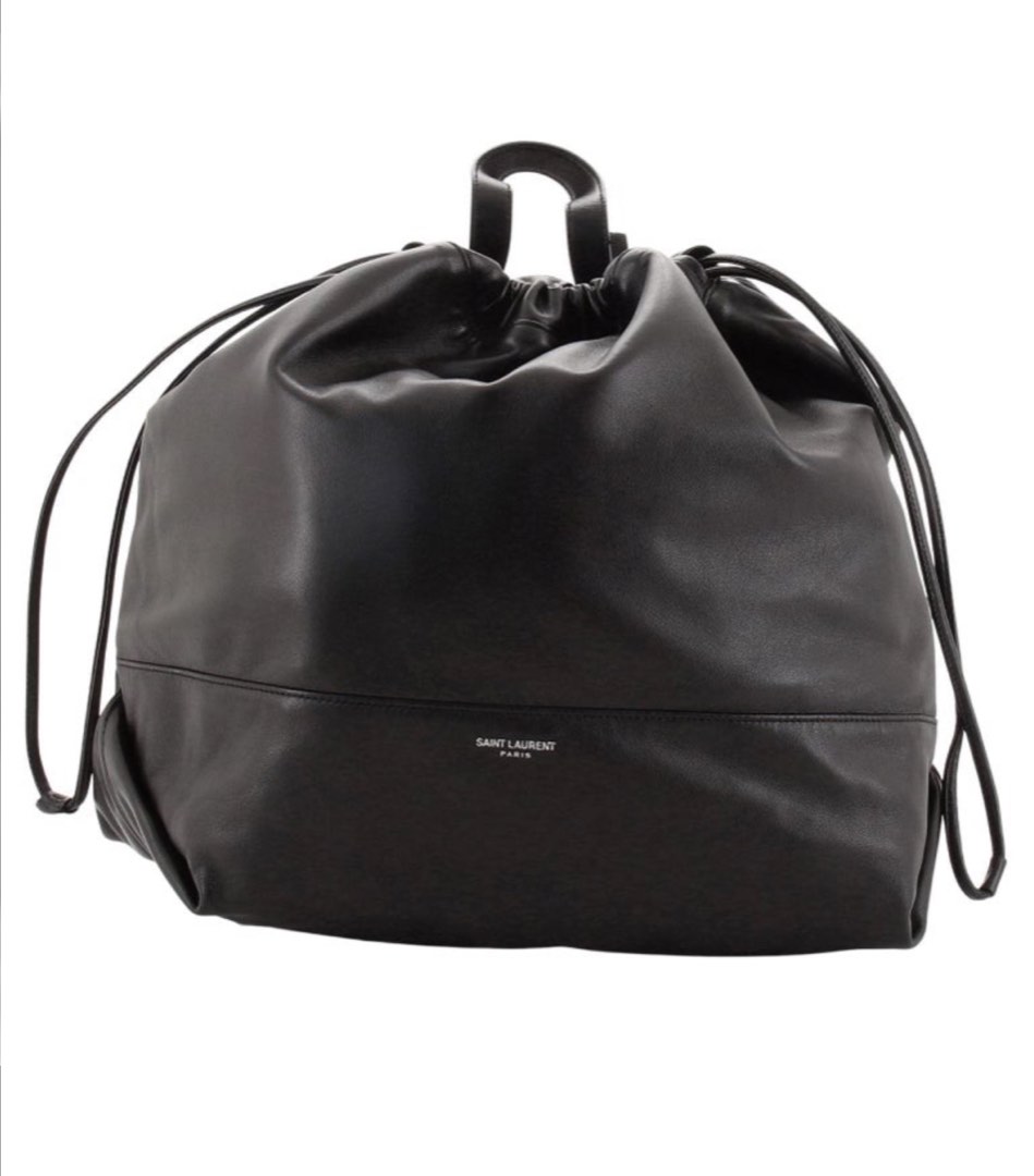 Saint laurent online drawstring bag