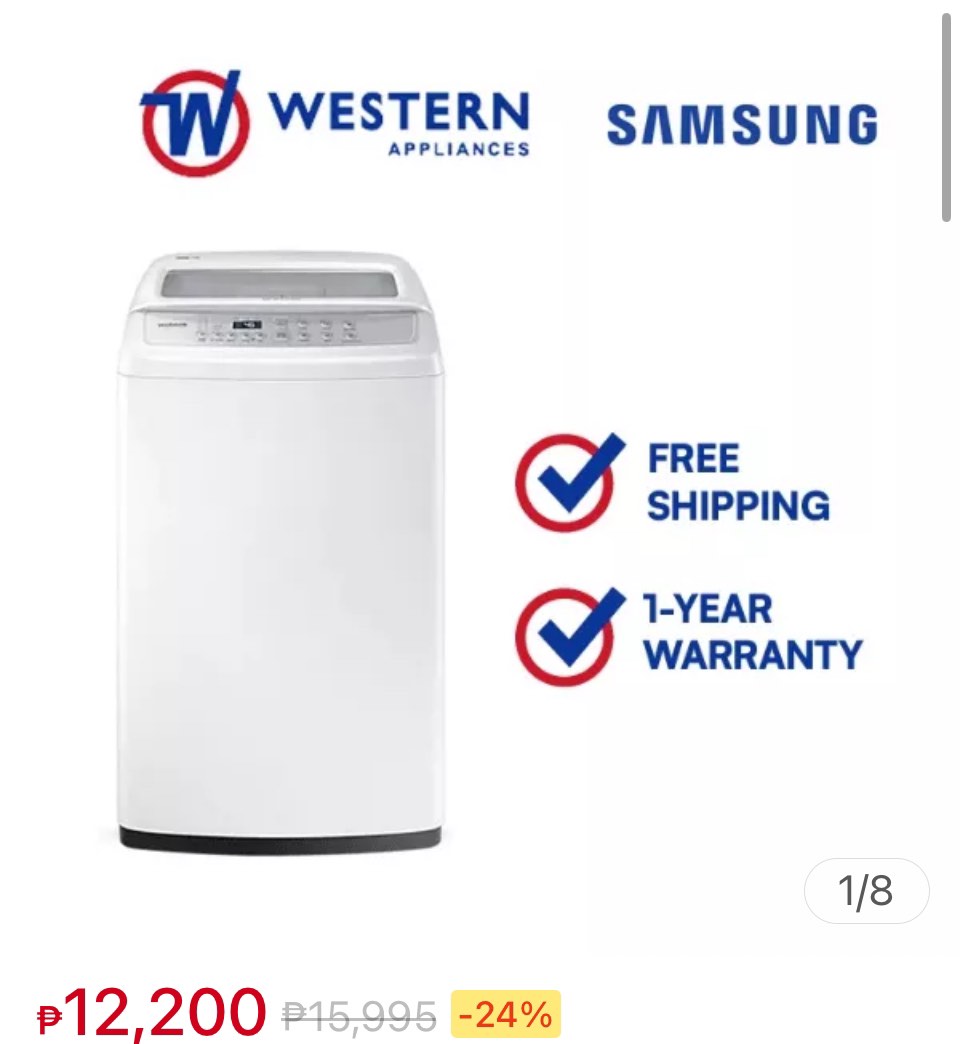 Samsung automatic washing machine, TV & Home Appliances, Other Home