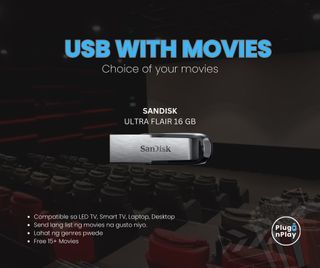 Sandisk USB 16gb With Movies