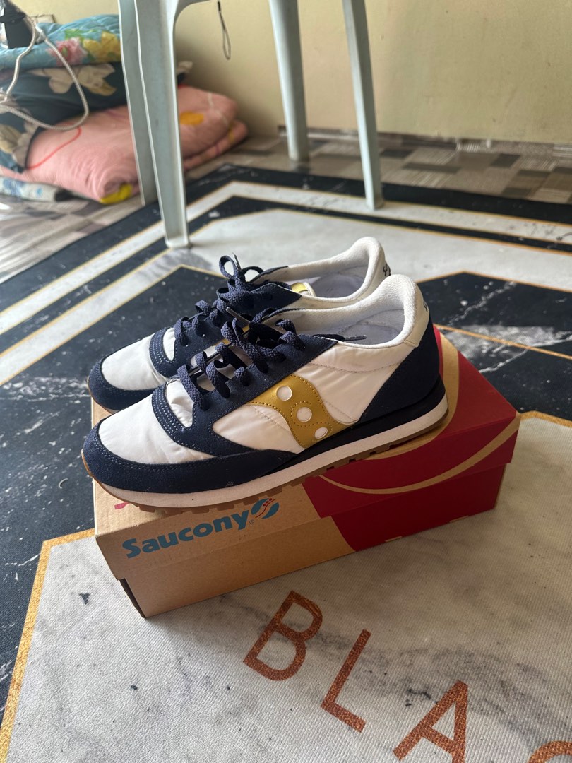 Saucony jazz discount blue white