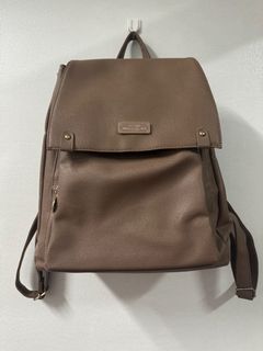Secosana Leather Backpack (Color Tan)