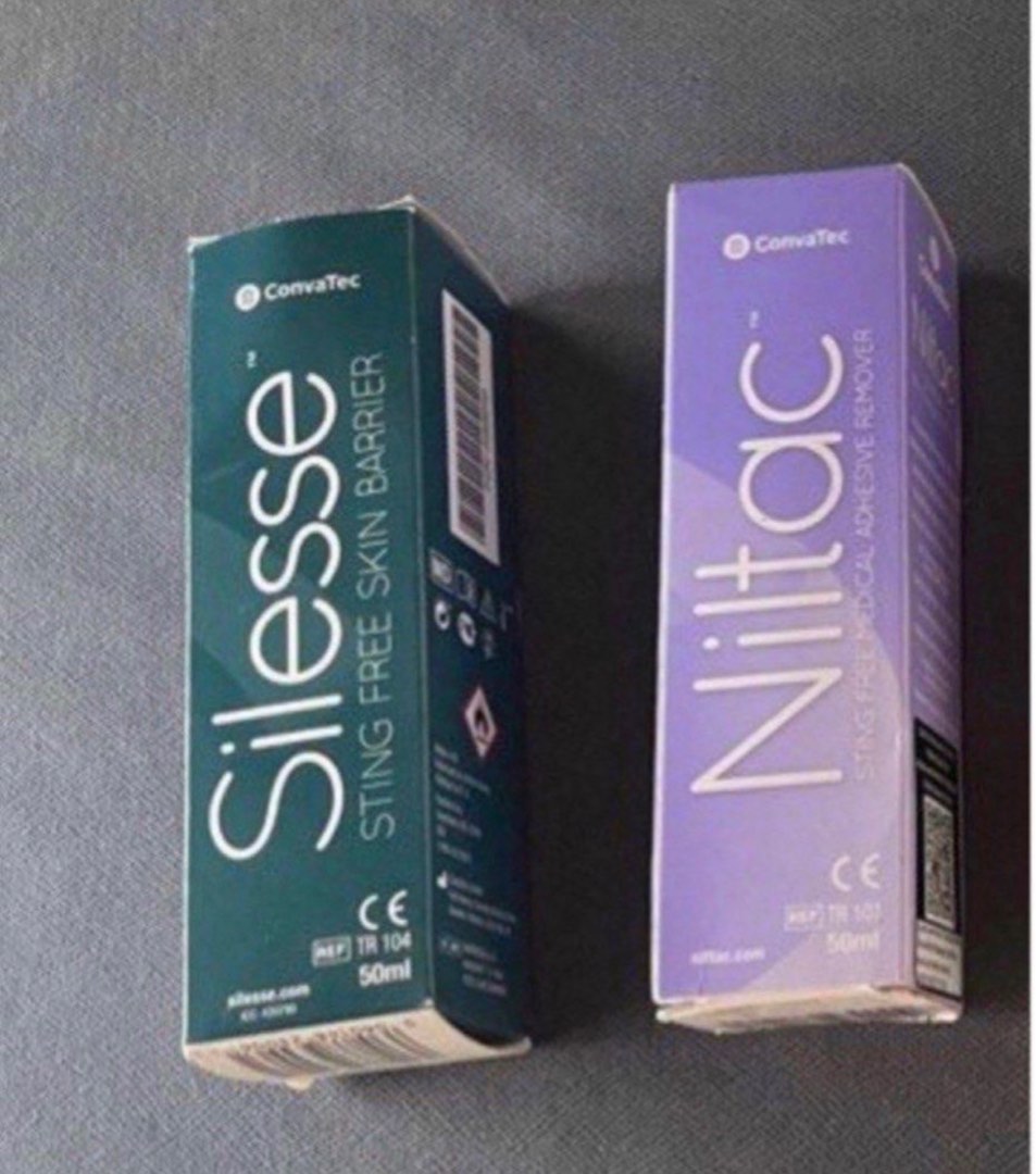 Silesse Sting free skin barrier & 3M Nitac medical adhesive remover