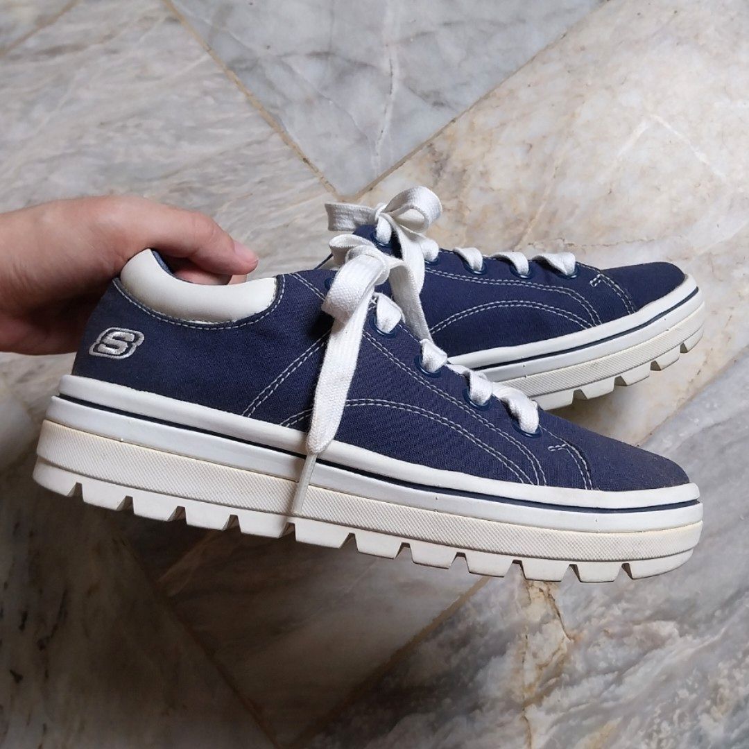 Skechers street cleat navy hotsell