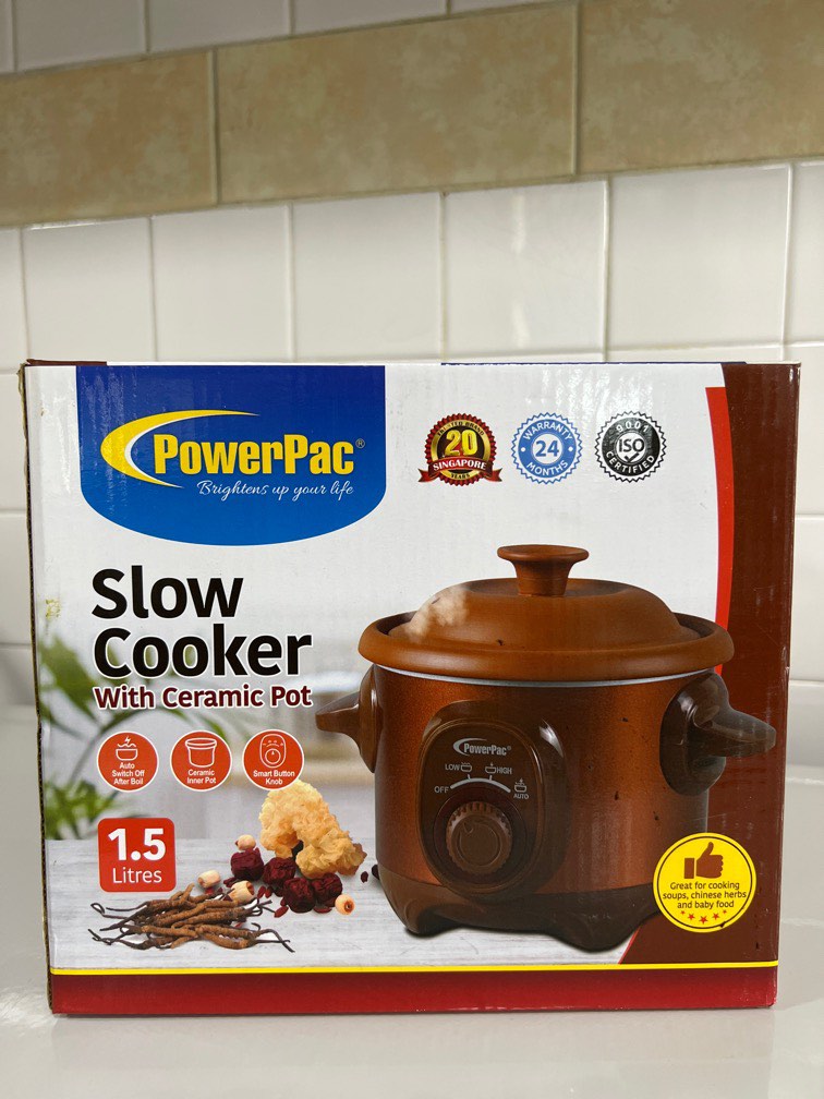 Slow Cooker with Ceramic Pot, TV & Home Appliances, Kitchen Appliances