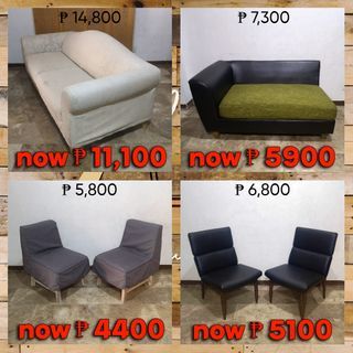 Sofa / pair of accent lounge chair SALE 4400-11,100