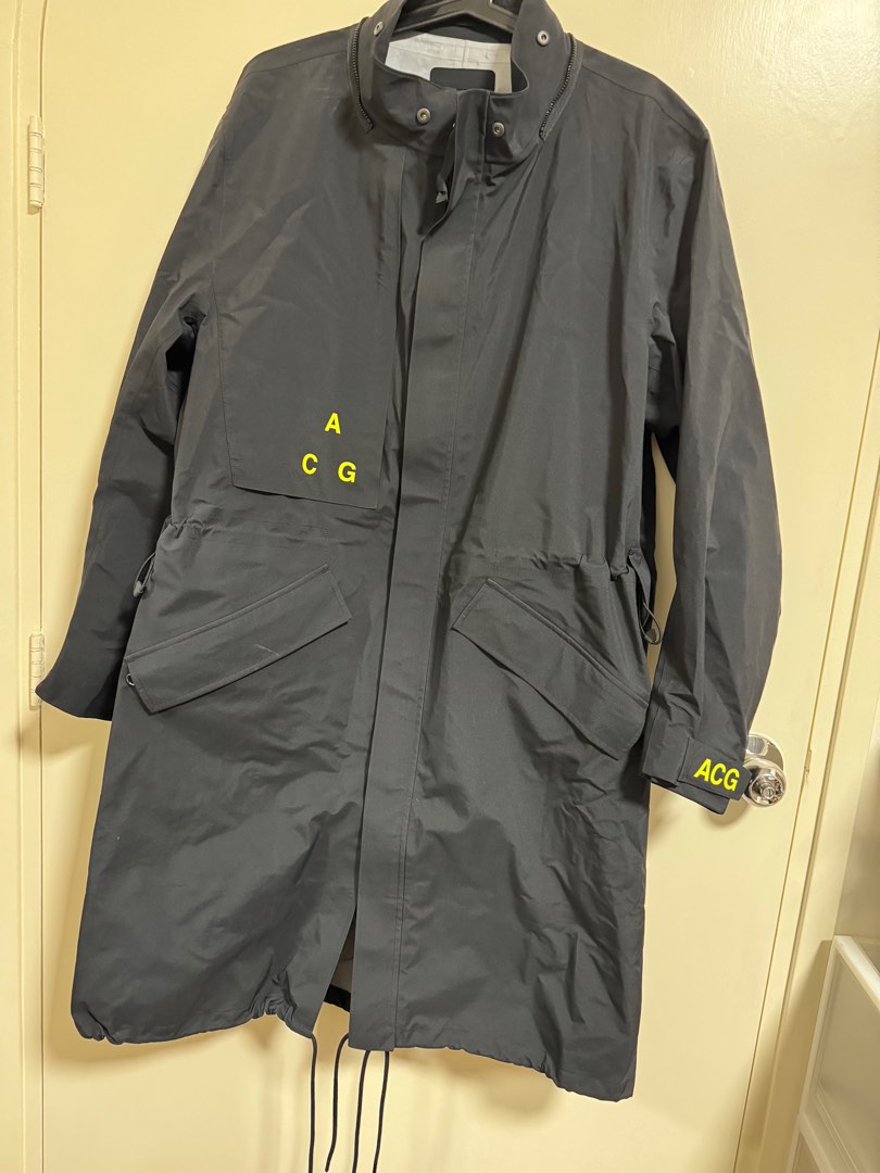 Nike NIKELAB ACG GORE TEX MEN S Black Yellow JACKET Coat AQ3516 010 size S