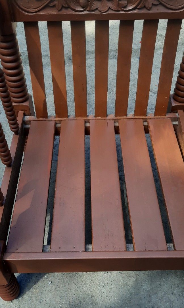 Solid Mahogany Wood Sala Set, Furniture & Home Living, Furniture, Sofas