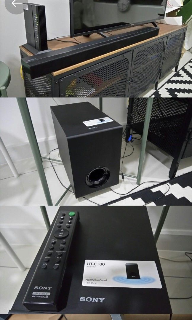 Sony HT CT80 Soundbar with subwoofer for sale, Audio, Soundbars