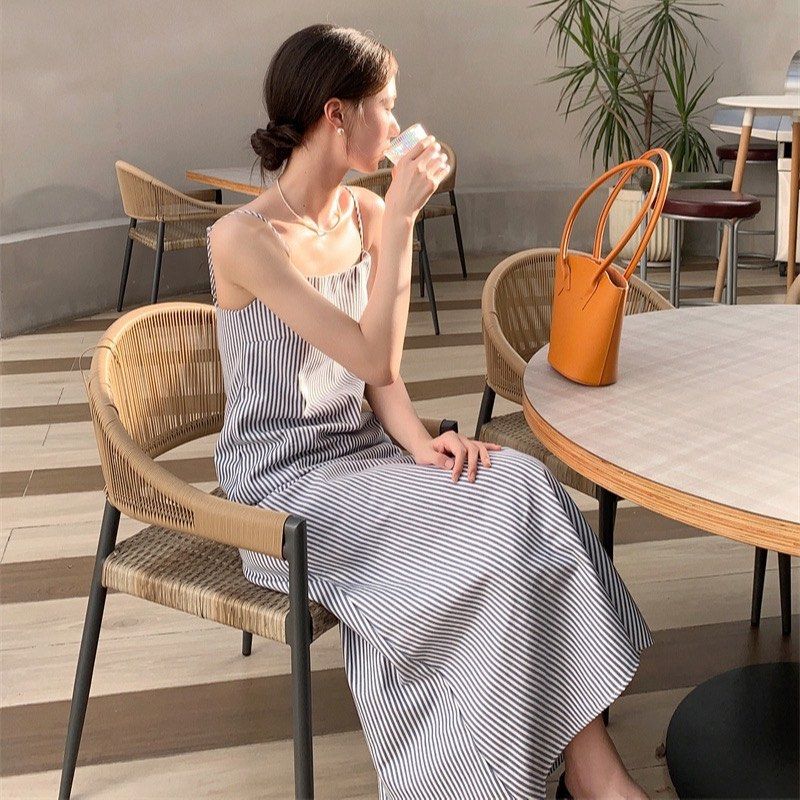 Stripe Maxi Dress Good Quality Women s Fashion Dresses Sets