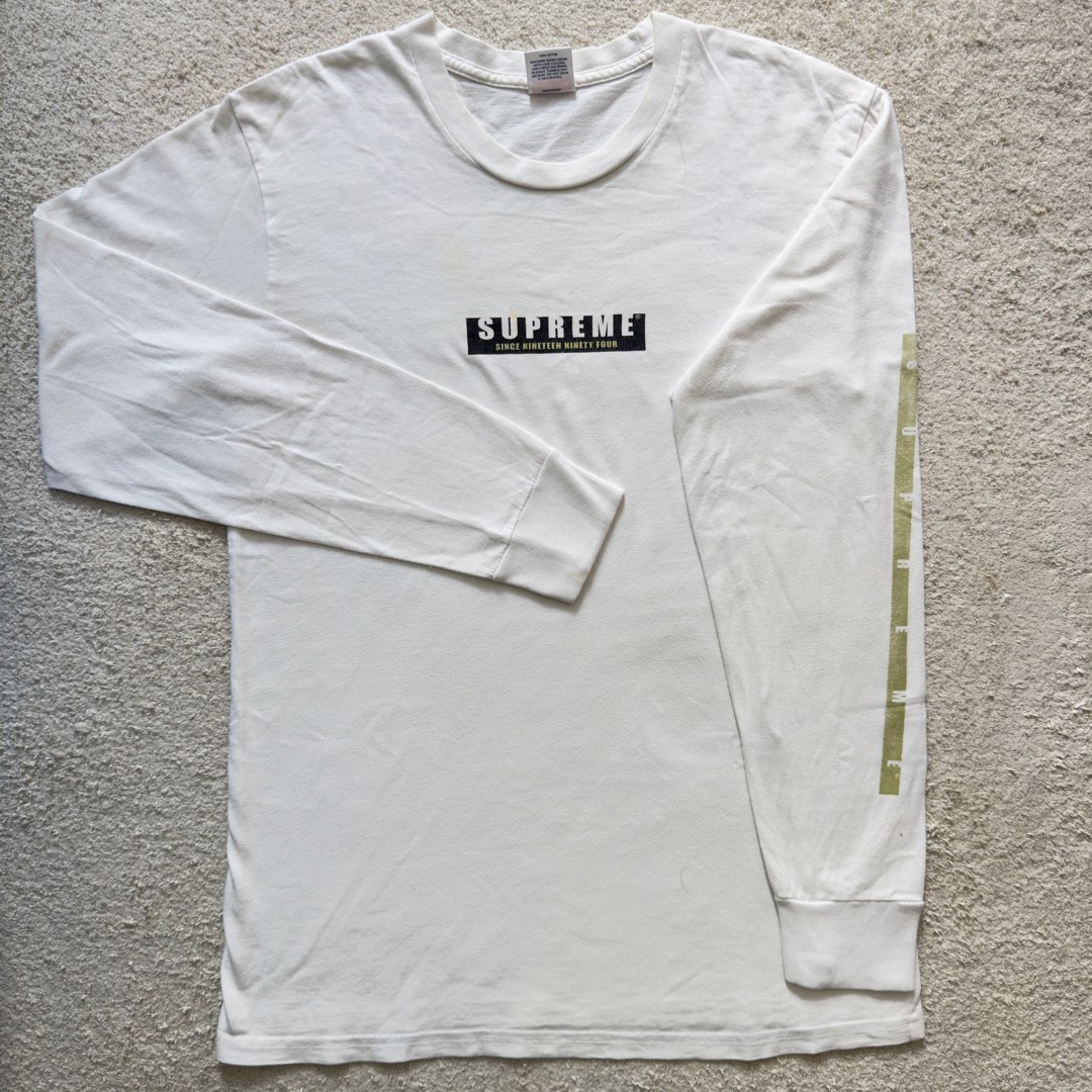 Supreme 1994 Long Sleeves Tee Men s Fashion Tops Sets Tshirts