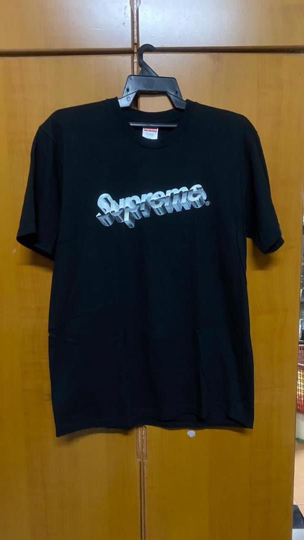 Supreme chrome logo store