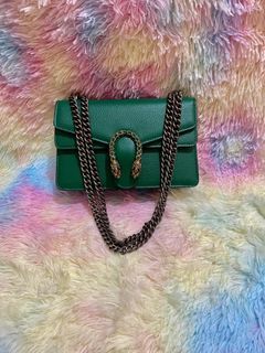 Togo Leather Green Bag