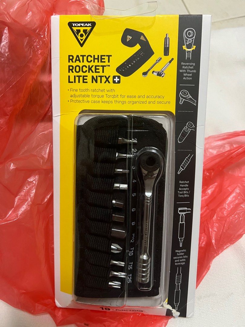 Topeak Rachet Topeak Ratchet Rocket TM Lite Ntx+ TT2580 Portable Tool Set, Sports ...