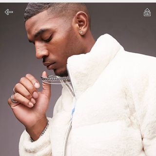 White puffer on sale jacket men