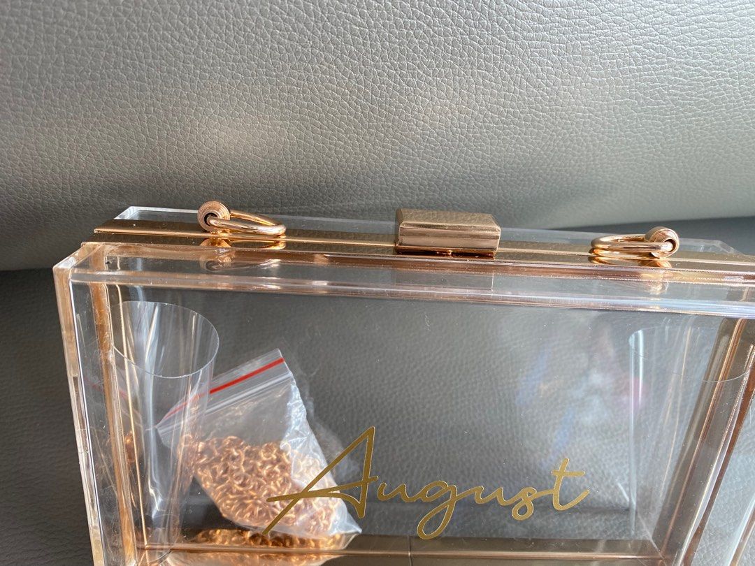 Clear acrylic store box bag