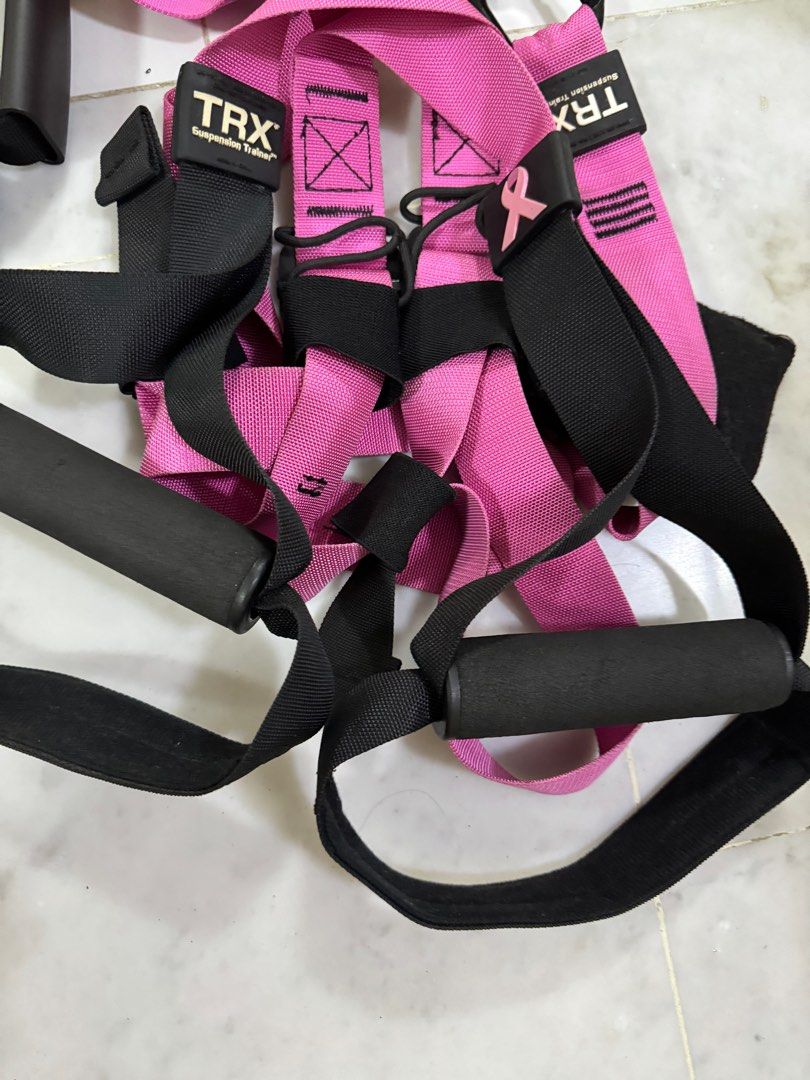 Pink suspension trainer sales