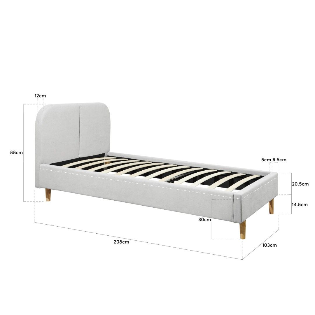 Unicorn kenton single mattress and nolan storage bed frame