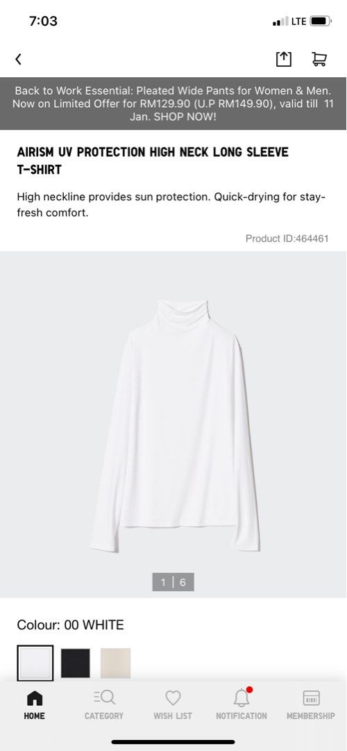 Uniqlo airism new arrivals turtleneck