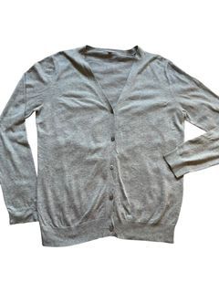 Uniqlo vintage japan Light Gray Knitwear Cardigan