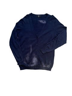 Uniqlo vintage japan Navy Blue Knitwear Cardigan