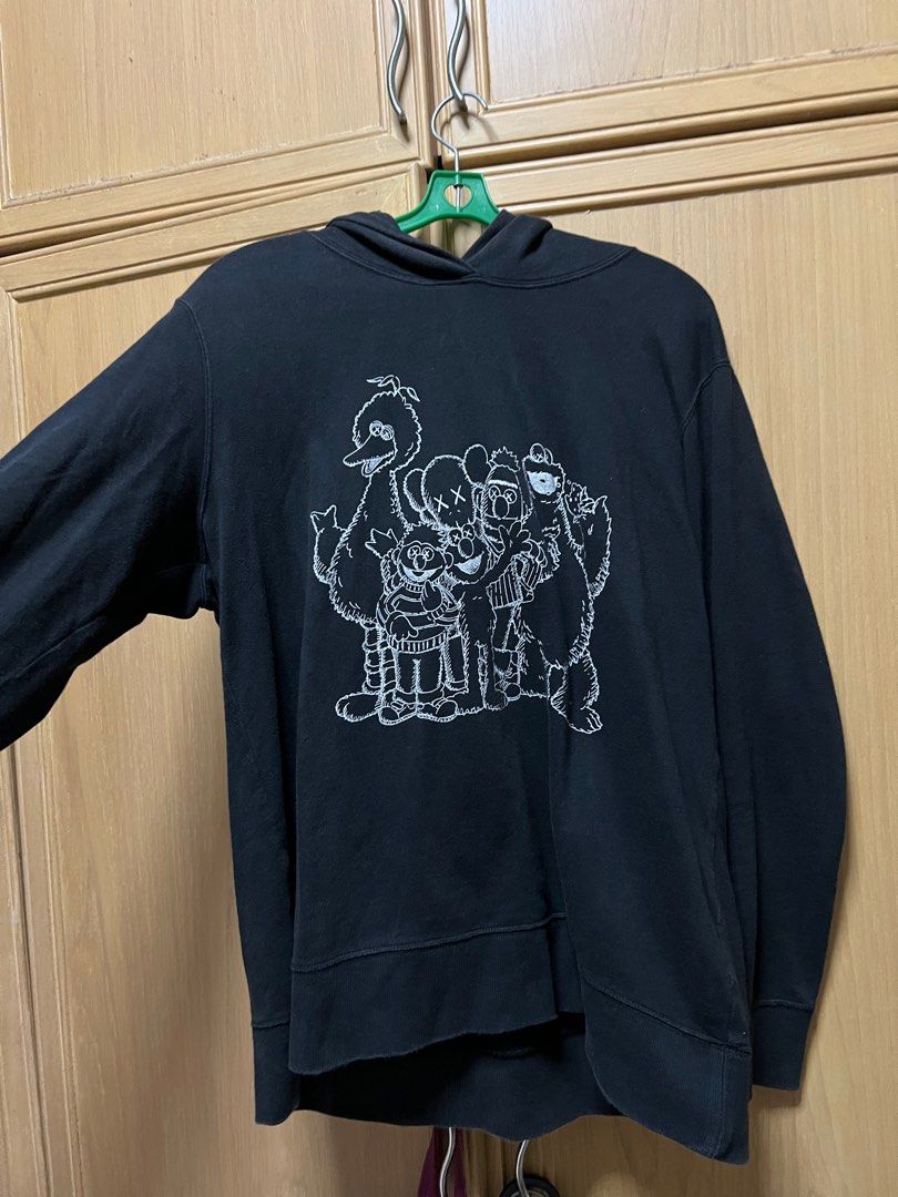 Kaws x sesame street mens hoodie discount