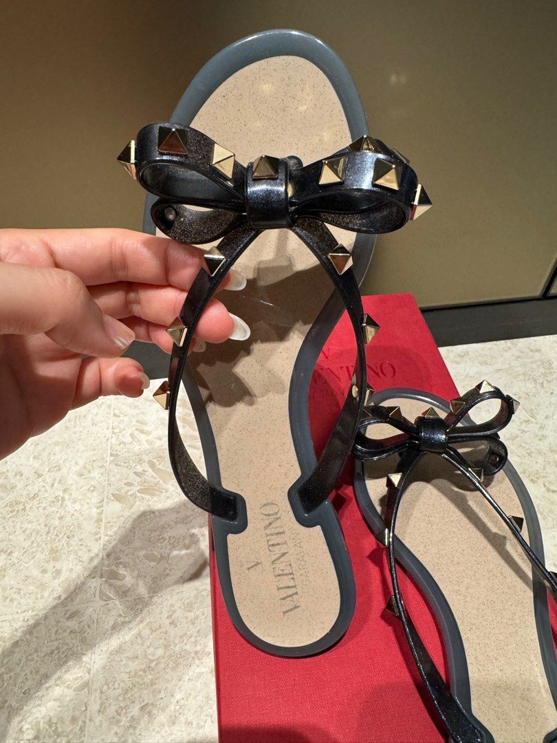 Valentino glitter sandals shop