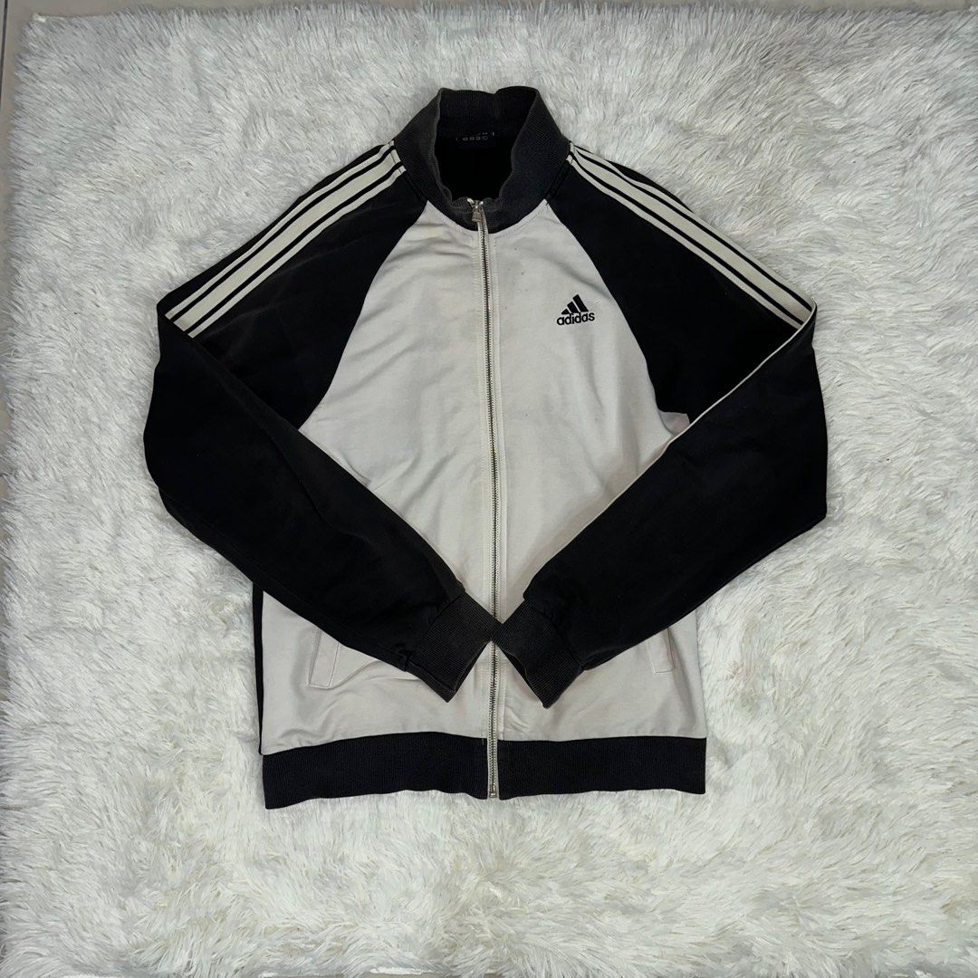 Vintage Adidas Three Stripes Turtleneck Zipper Jacket
