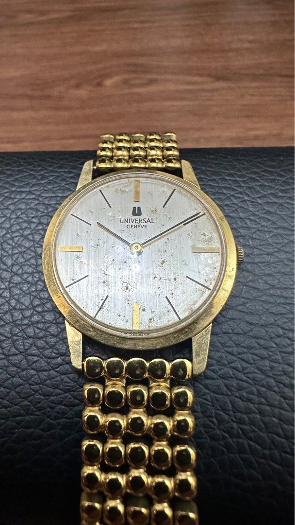 Gold white cheap watch