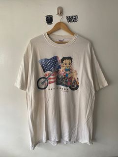 Vintage Y2K Betty Boop American Rider Motorcycle Shirt