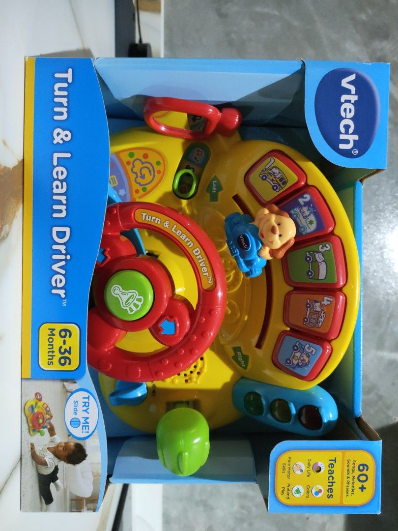 Vtech Original Driver Vtech Turn & Learn Driver, Hobbies & Toys, Toys & Games on Carousell