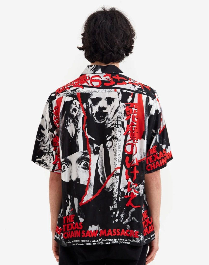 Wacko Maria x The Texas Chainsaw Massacre Hawaiian Shirt, Men's Fashion