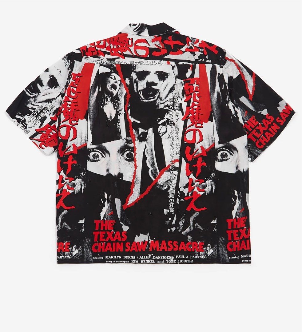 Wacko Maria x The Texas Chainsaw Massacre Hawaiian Shirt, Men's Fashion
