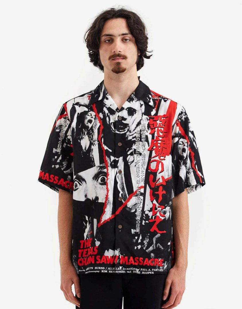 Wacko Maria x The Texas Chainsaw Massacre Hawaiian Shirt, Men's Fashion