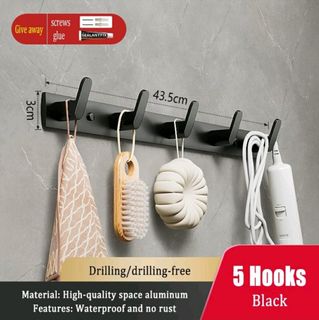 Adhesive Hooks Heavy Duty,13 Pack Wall Hooks for Hanging,Wall Hangers Without Nails,2 in 1 Screw Free Sticker for Wall Mount Shelf,Waterproof
