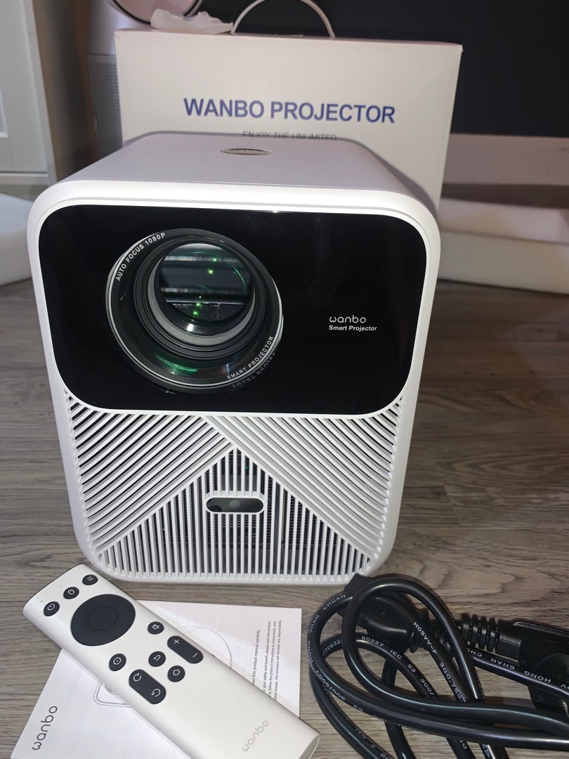 WANBO X5 Pro Beamer 4K HDR10, Google TV/Netflix Official/1100 ANSI, KI Autofocus Keystone, Silent 26dB, 1080P FHD, 5G 2.4G WiFi Bluetooth, Voice Control, Smart Projector for Home/Outdoor/Gaming WANBO X5 Pro Beamer 4K HDR10, Google TV/Netflix Official/1100 ANSI, KI Autofocus Keystone, Silent 26dB, 1080P FHD, 5G 2.4G WiFi Bluetooth, Voice Control, Smart Projector for Home/Outdoor/Gaming