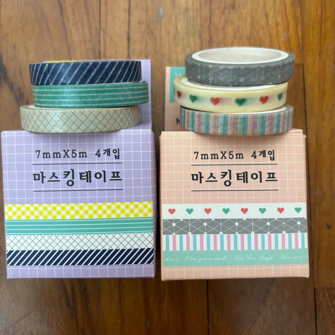 Washi Tapes from Daiso, Hobbies & Toys, Stationery & Craft, Craft Supplies & Tools on Carousell