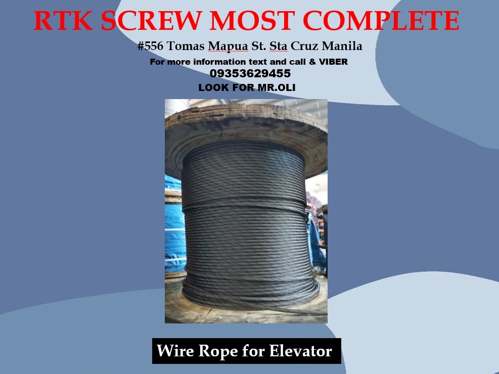 Wire Rope for Elevator, Commercial & Industrial, Construction Tools ...